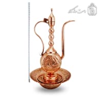 آفتابه لگن مسی زنجان قلم کاری شده کد MJ-121