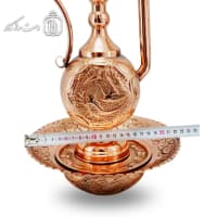 آفتابه لگن مسی زنجان قلم کاری شده کد MJ-121