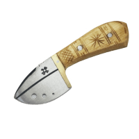 چاقوی پوست کن کوچک زنجان با دسته چوبی زیبا 15 سانتی کد MN-74