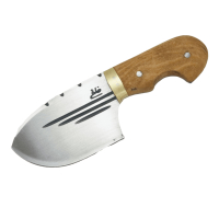 چاقوی پوست کنی زنجان با دسته چوبی پنجه ای 17 سانتی کد MN-75